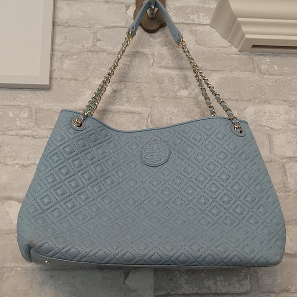 Tory Burch Handbags - Tory Burch powder blue quilted handbag